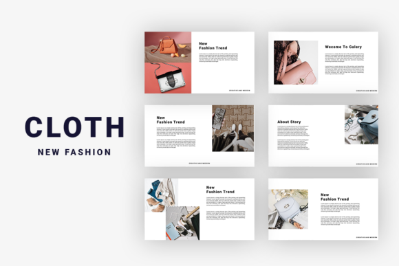 Clothing - Keynote Template: A Modern Presentation Tool for Fashion and Apparel Businesses