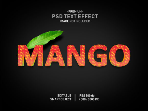 Creating a Stunning Mango Fruit Editable 3D Text Effect with Photoshop