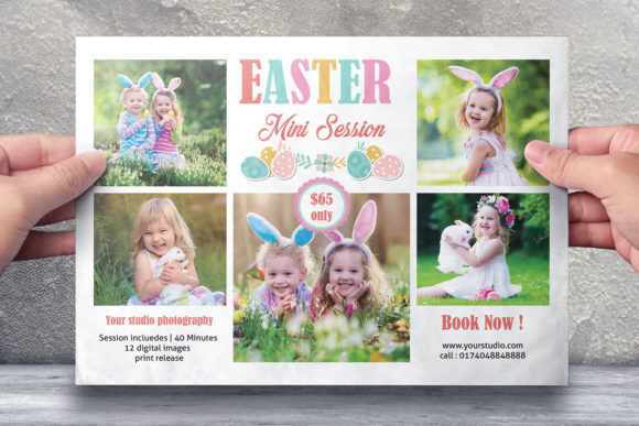 Easter Photography Mini Session Template for Creative Use