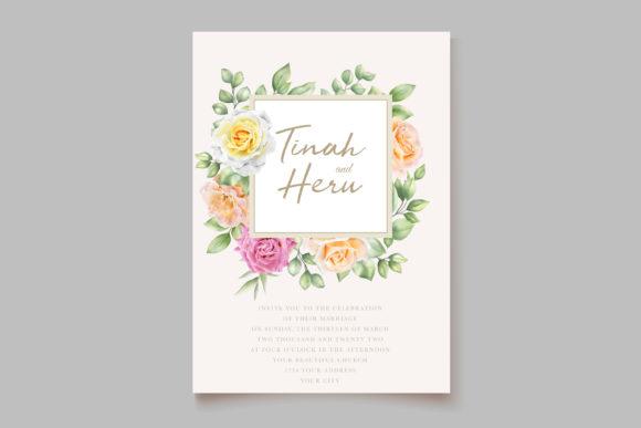 Elegant Floral Invitation Card Set: A Versatile Choice for Special Events