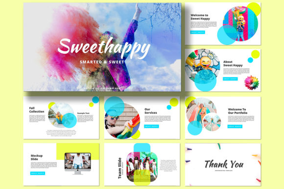 Enhancing Presentations with Sweet Happy - Google Slides Template: A Modern Tool for Creative Professionals
