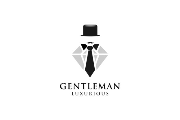 Gentlemen Diamond Logo Design for Professional Branding and Customization