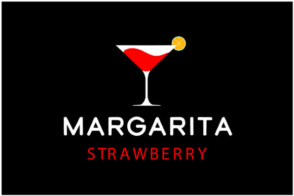 Margarita Strawberry with Slice of Lemon – A Versatile Design for Creative Projects