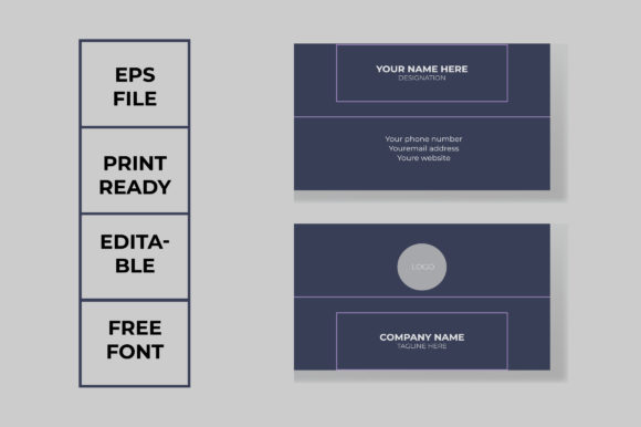 Minimal Abstract Business Card: A Versatile Tool for Modern Branding