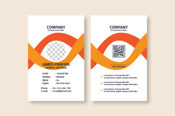 Modern ID Card Template for Professional Design Projects