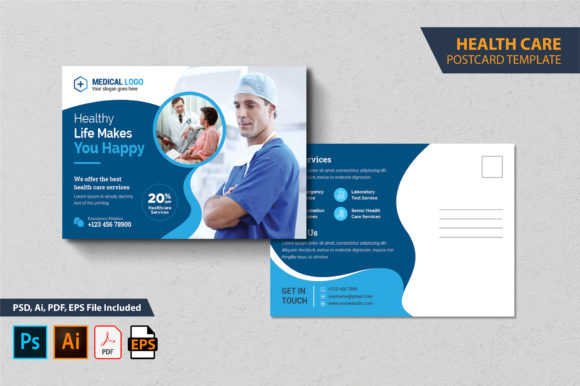 Streamlining Communication with a Health Care Postcard Template Design