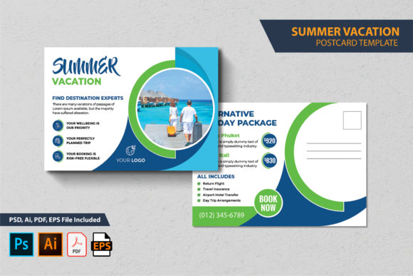 Summer Vacation Postcard Design: A Simple Tool for Creative Communication