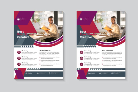 Unique Vector Business Flyer Template for Professional Use